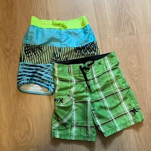 Hurley & Arizona Kids Striped and Plaid Swim Shorts